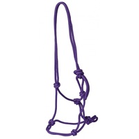 Natural Horsemanship Rope Halter Purple Cob Size Tack Gear Stable Saddlery Horse