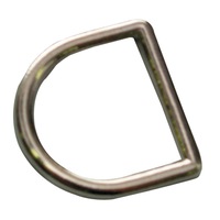 Nickel Plate Harness Dee 1" -25Mm Solid Horse Harness Tack Dog Collar Craft 1-10