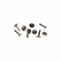 Nickel Plated Rivets And Burrs 9Mm 100 Pk 