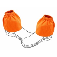 Over Boots Ankle Hiking Gaiters Sock Saver Protect 100% Cotton Fluro Orange