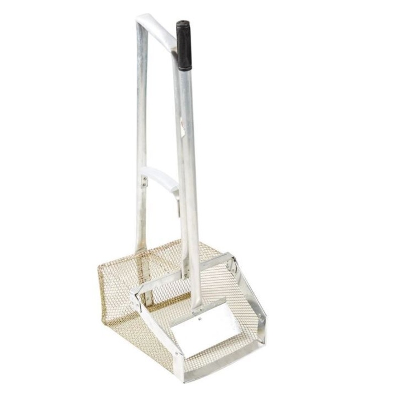 Pooper Scooper Mesh Dogs Horses Stable Poop Manure Scoop LONG Handle