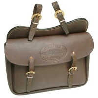 Saddle Trekking Horse Trail Riding Single Saddle Bag Leather 2 Sizes Brown