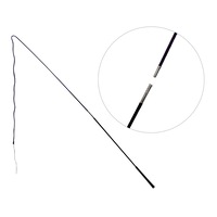 Showmaster Lunge Whip 160Cm 2 Piece Black Horse Training Lunging Driving 