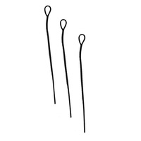 Whip Crackers Snaps Replacement For Dressage Stock Bull Whips Black 21Cm Qty3
