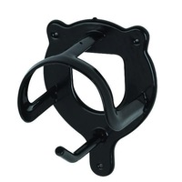 Zilco Bridle Bracket Holder Pvc Coated Halter Gear Stables Black