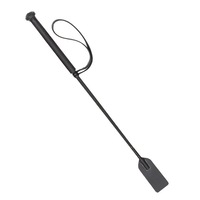 Zilco Horse Riding Whip Crop Pony Club With Security Wrist Loop Black 60Cm