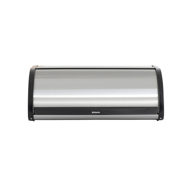 Buy Bread Bin Roll Top Large Matt Steel MyDeal