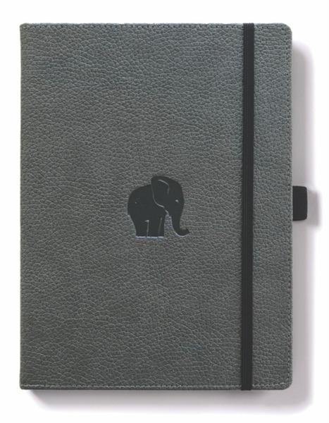 Buy Dingbats* Wildlife A4+ Grey Elephant Notebook - Dotted - MyDeal ...