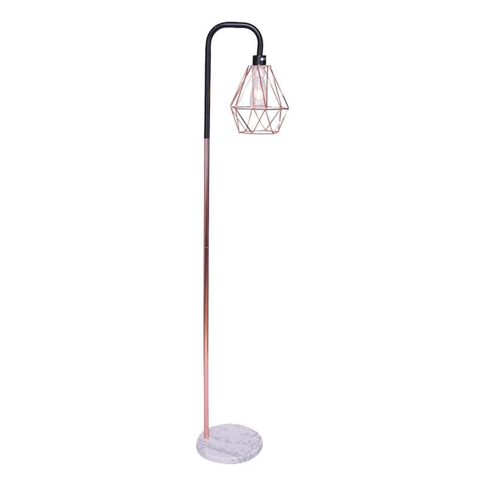 Buy Industrial Chic Floor Lamp with Geometric Shade - MyDeal Australia