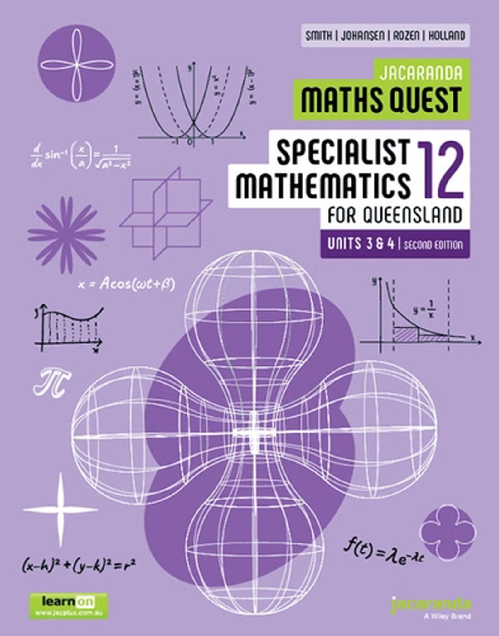 Speciliast Math Buy Jacaranda Maths Quest 12 Specialist Mathematics Units 3 & 4 for ...