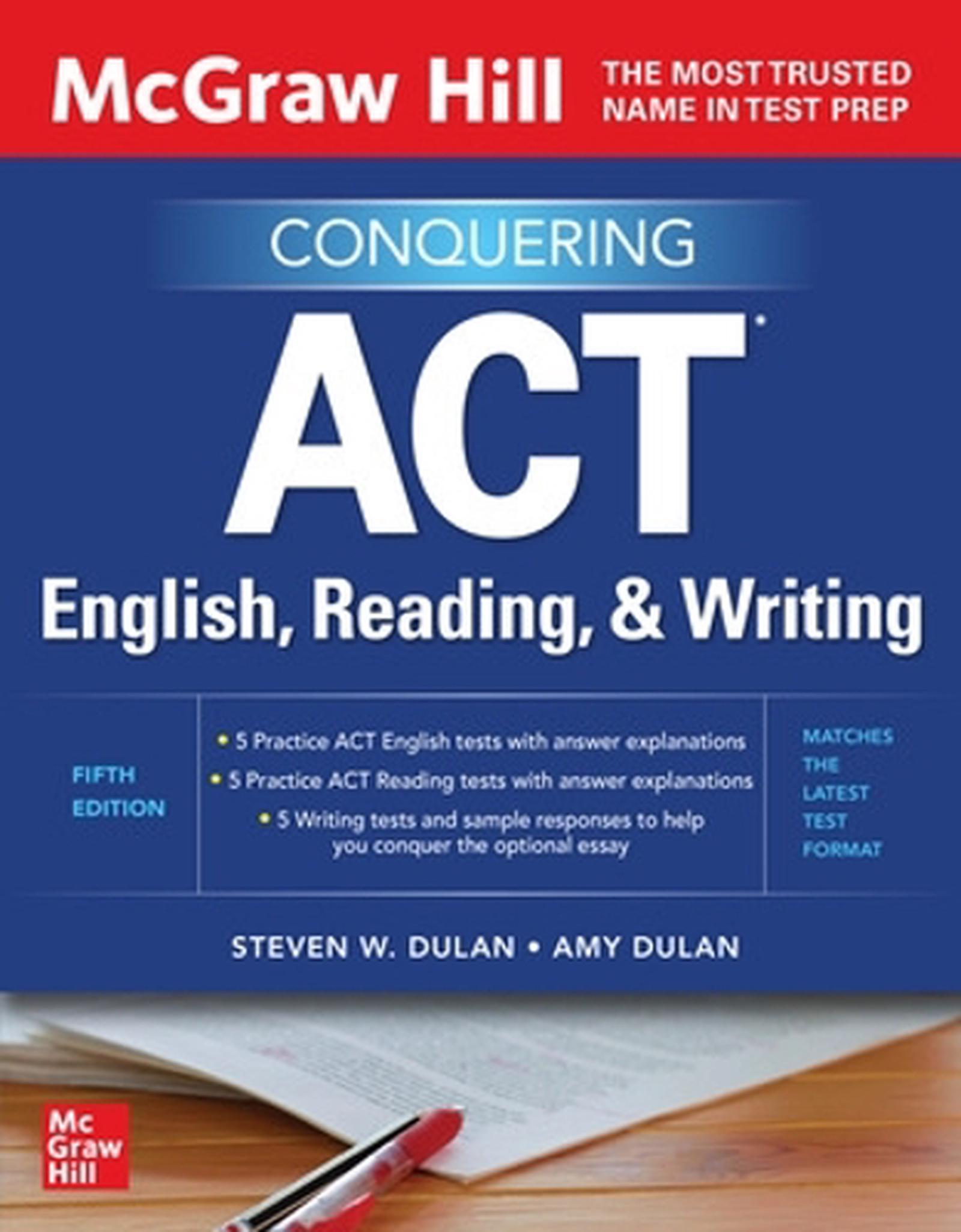 Buy McGraw Hill Conquering ACT English, Reading, and Writing, Fifth ...