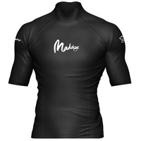 Mens Short Sleeve Rash Shirt (Black) - XL