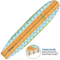 Noosa Malibu Woodgrain Surfboard - 7 Foot