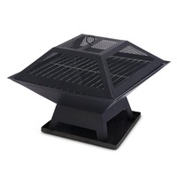 Portable BBQ Fire Pit with Mesh Cover