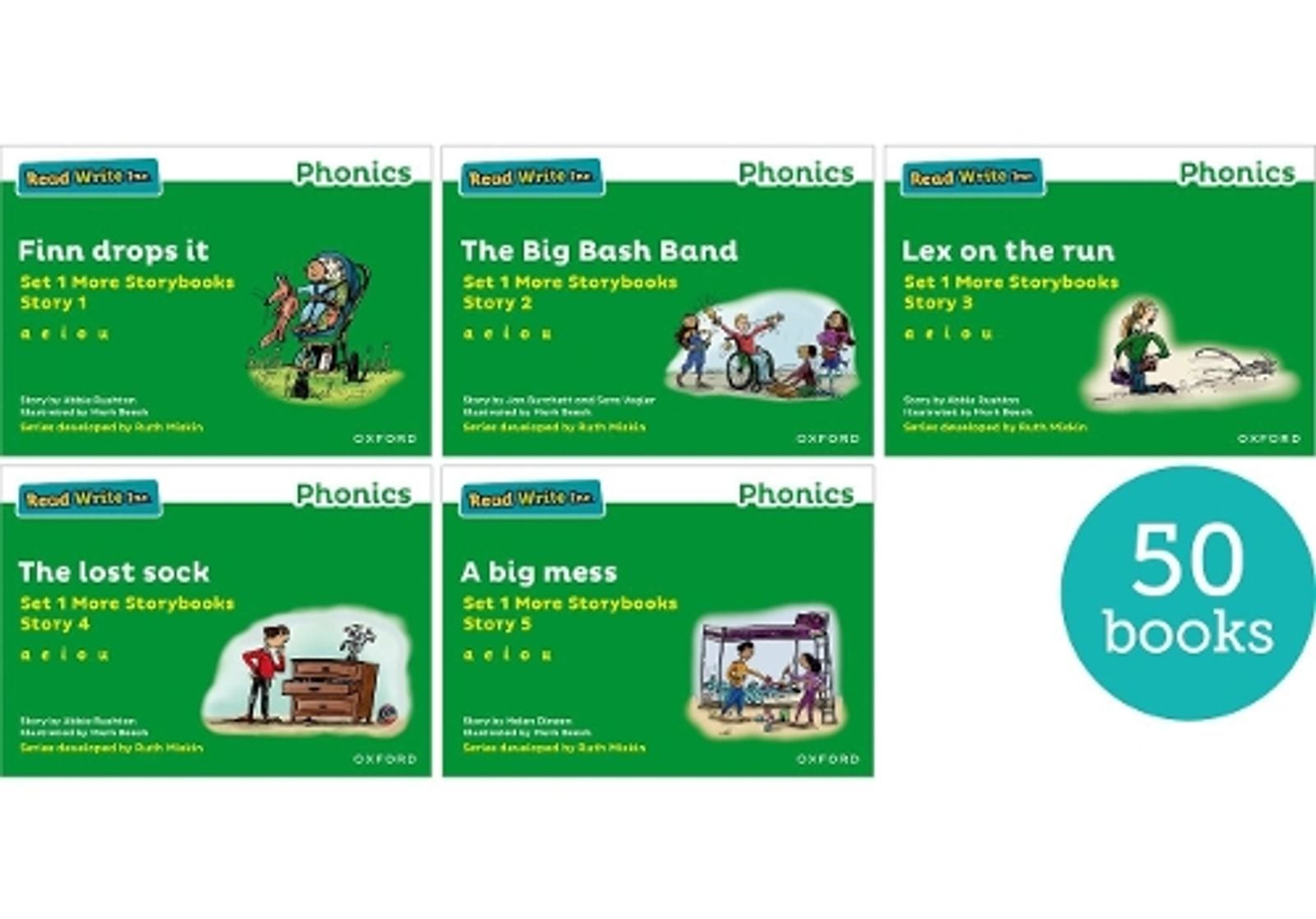 Buy Read Write Inc. Phonics: Green Set 1 More Storybooks (Pack of 50 ...