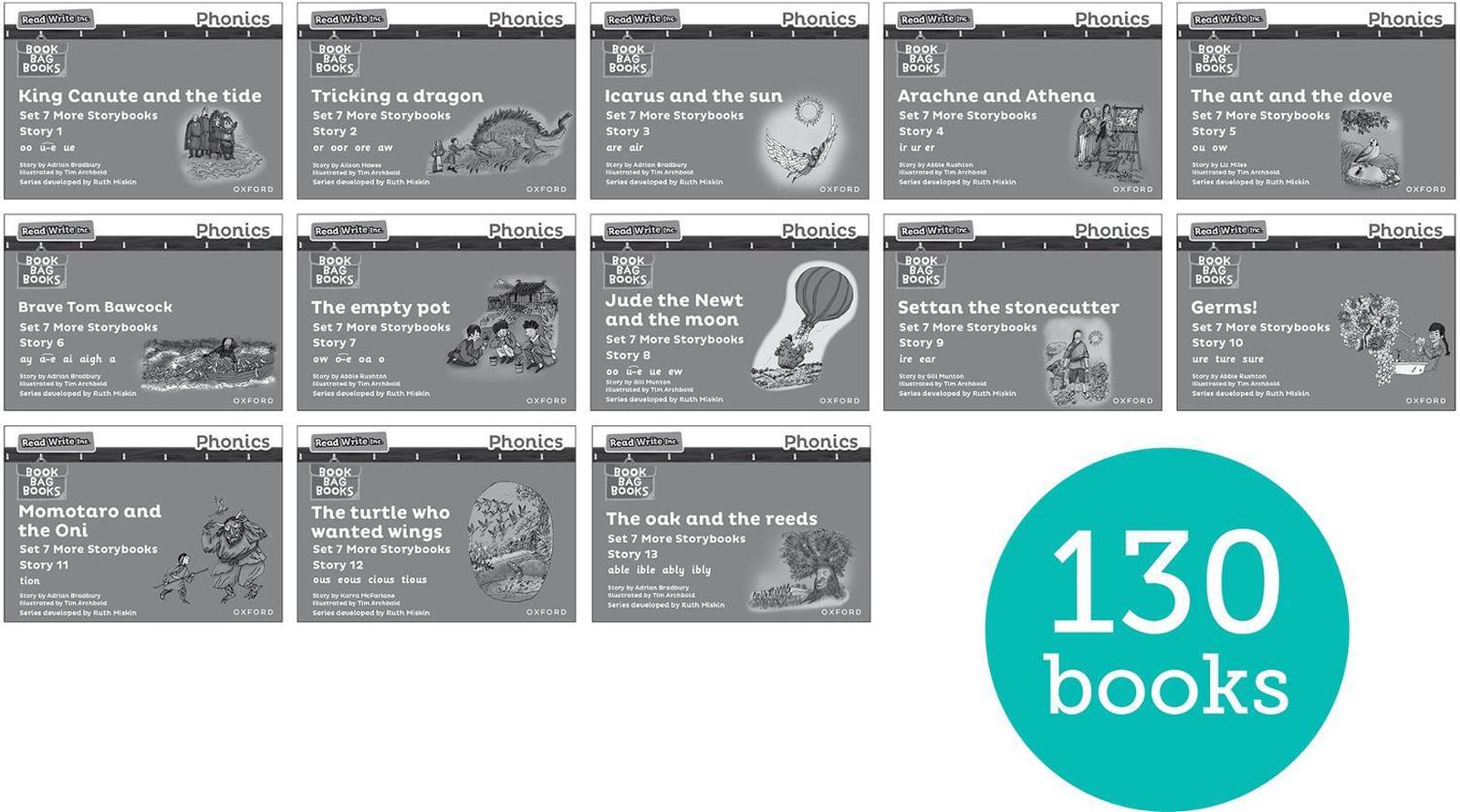 Buy Read Write Inc. Phonics: Grey Set 7 More Black & White Storybooks ...