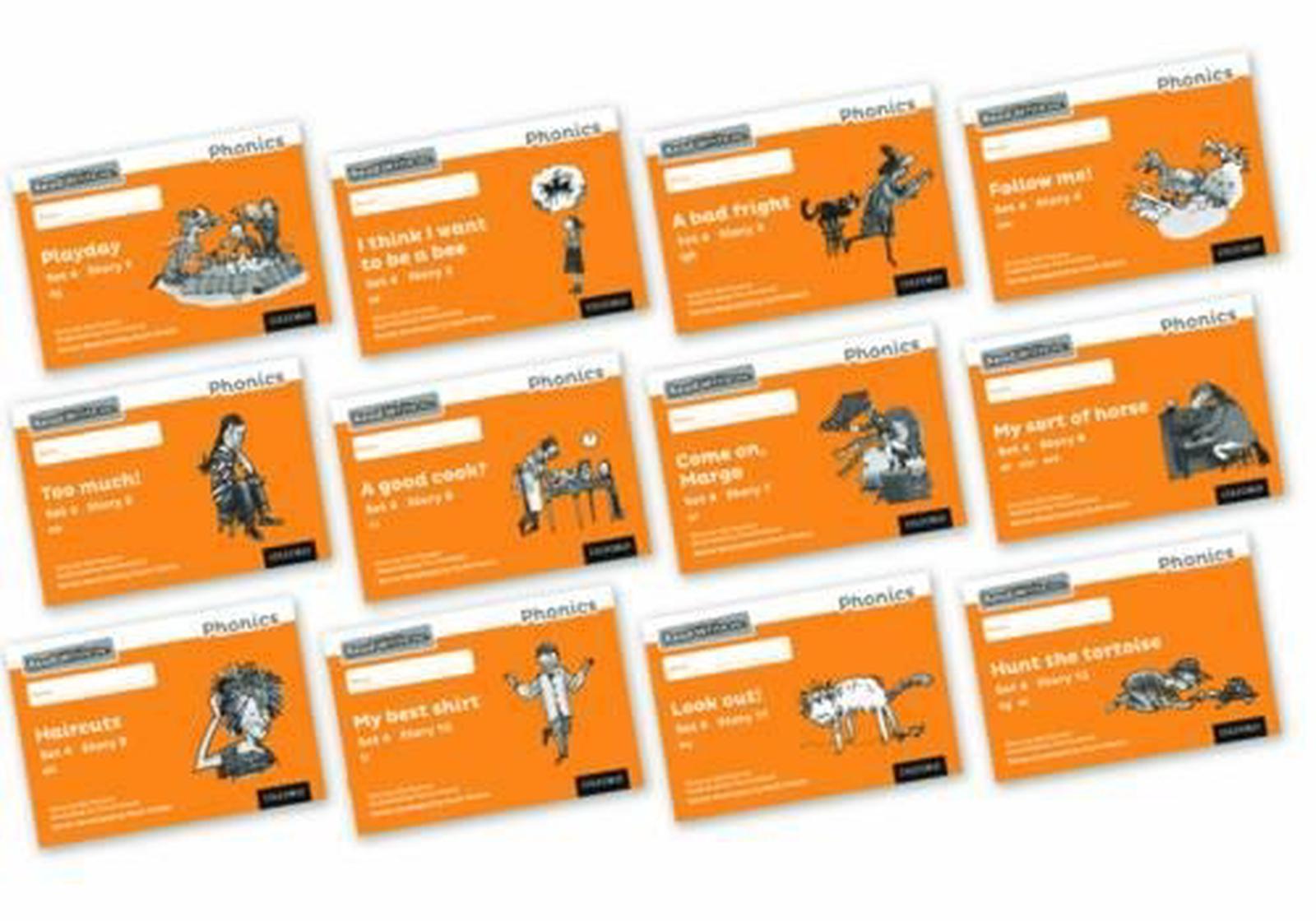Buy Read Write Inc. Phonics: Orange Set 4 Core Black & White Storybooks ...