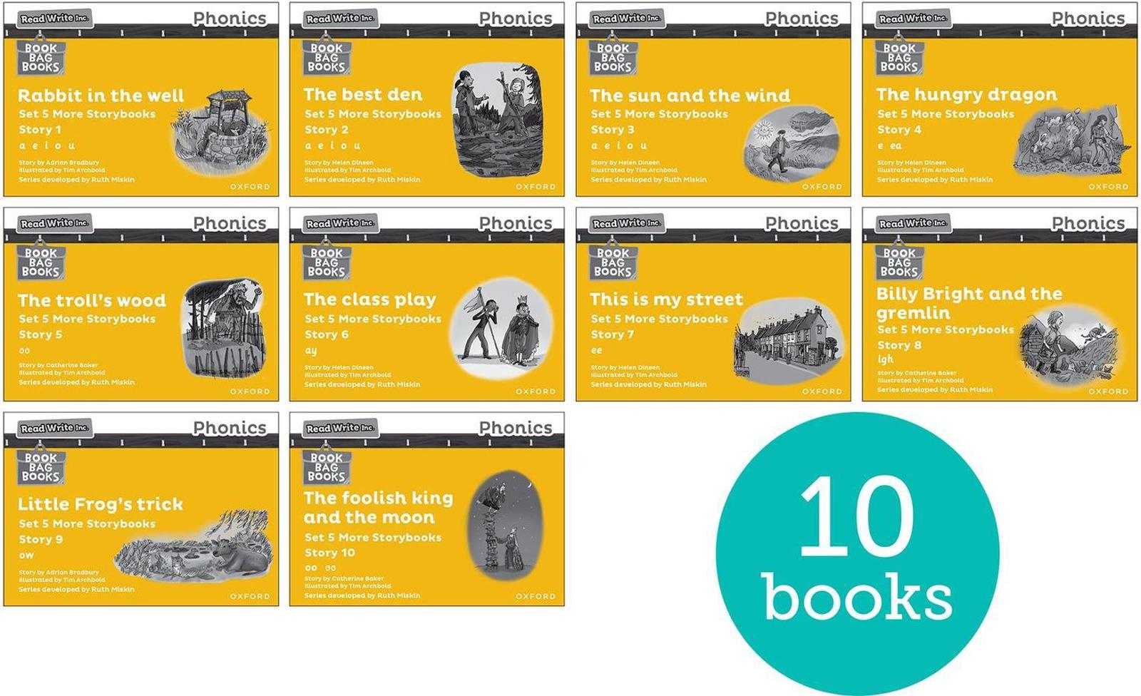 Buy Read Write Inc. Phonics: Yellow Set 5 More Black & White Storybooks ...