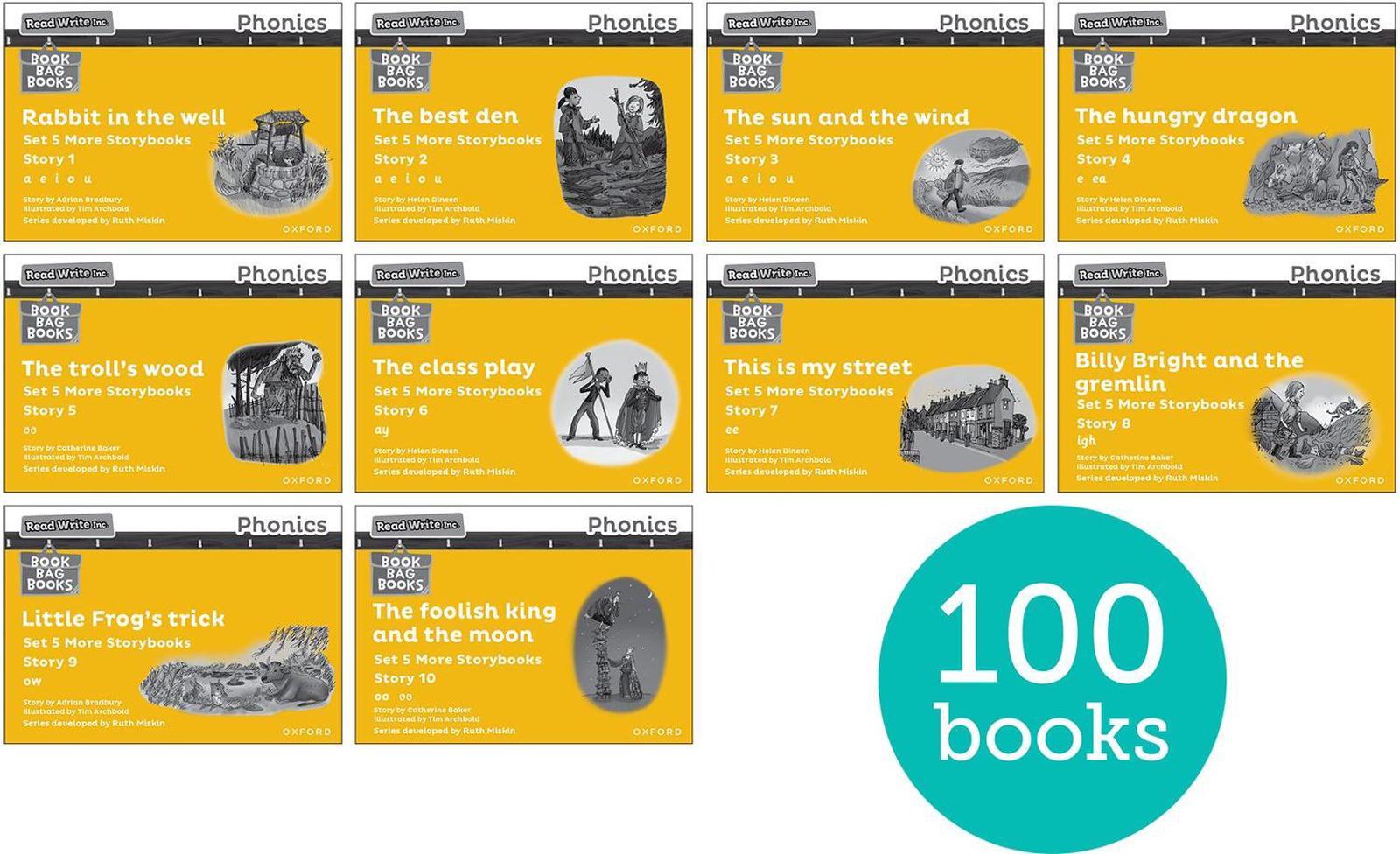 Buy Read Write Inc. Phonics: Yellow Set 5 More Black & White Storybooks ...