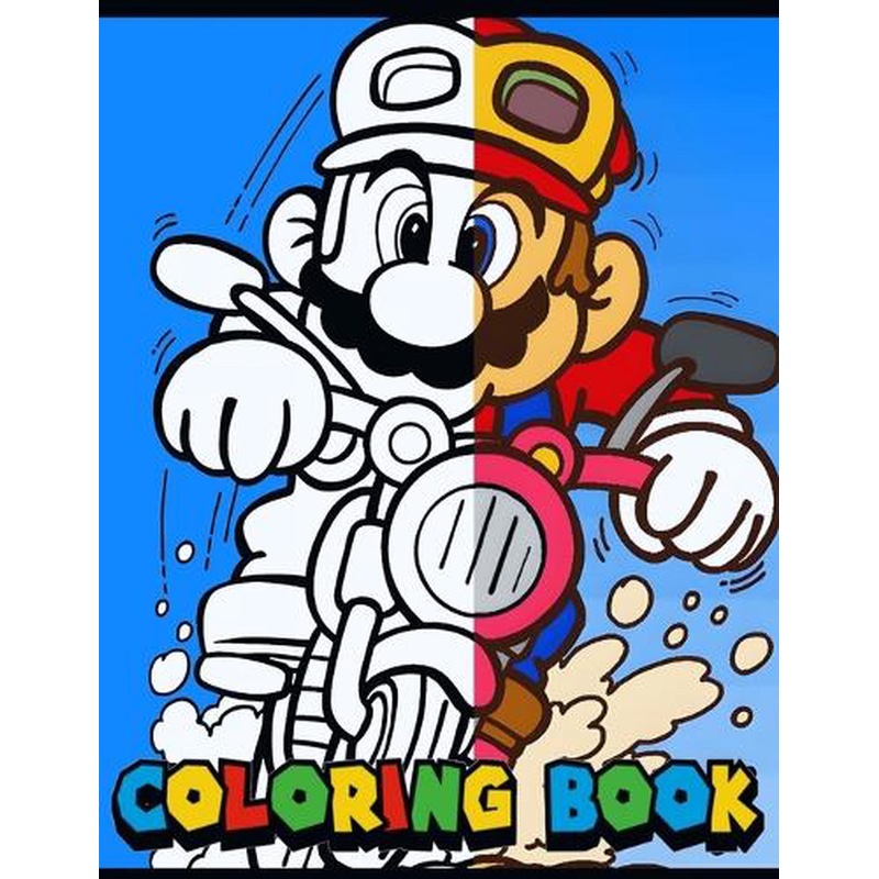 Buy Super Mario Coloring Book for Kids with Fun Pages of Mario and ...