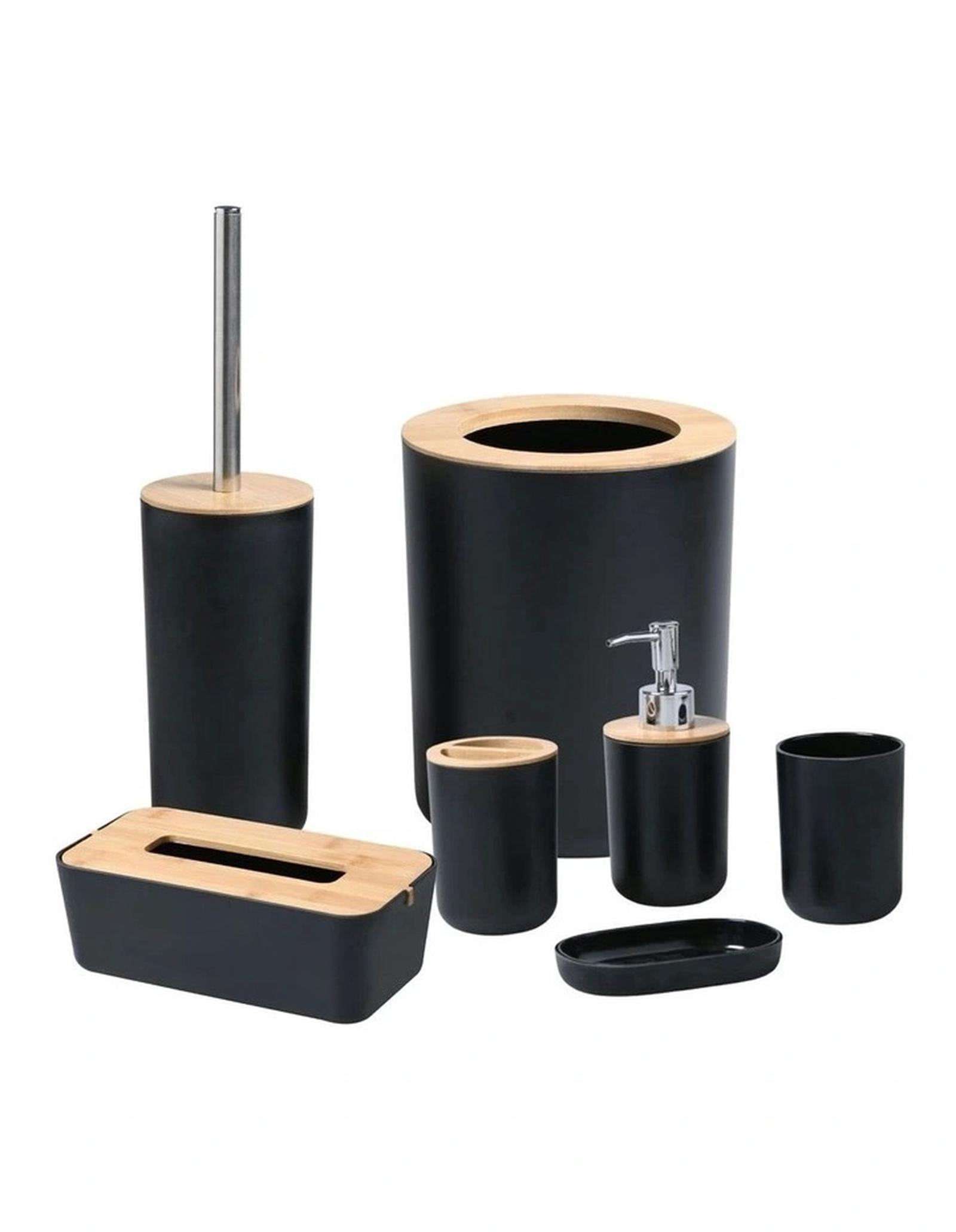 Buy Takae Bathroom Basics Full Set, 7 Piece (Black) - MyDeal Australia