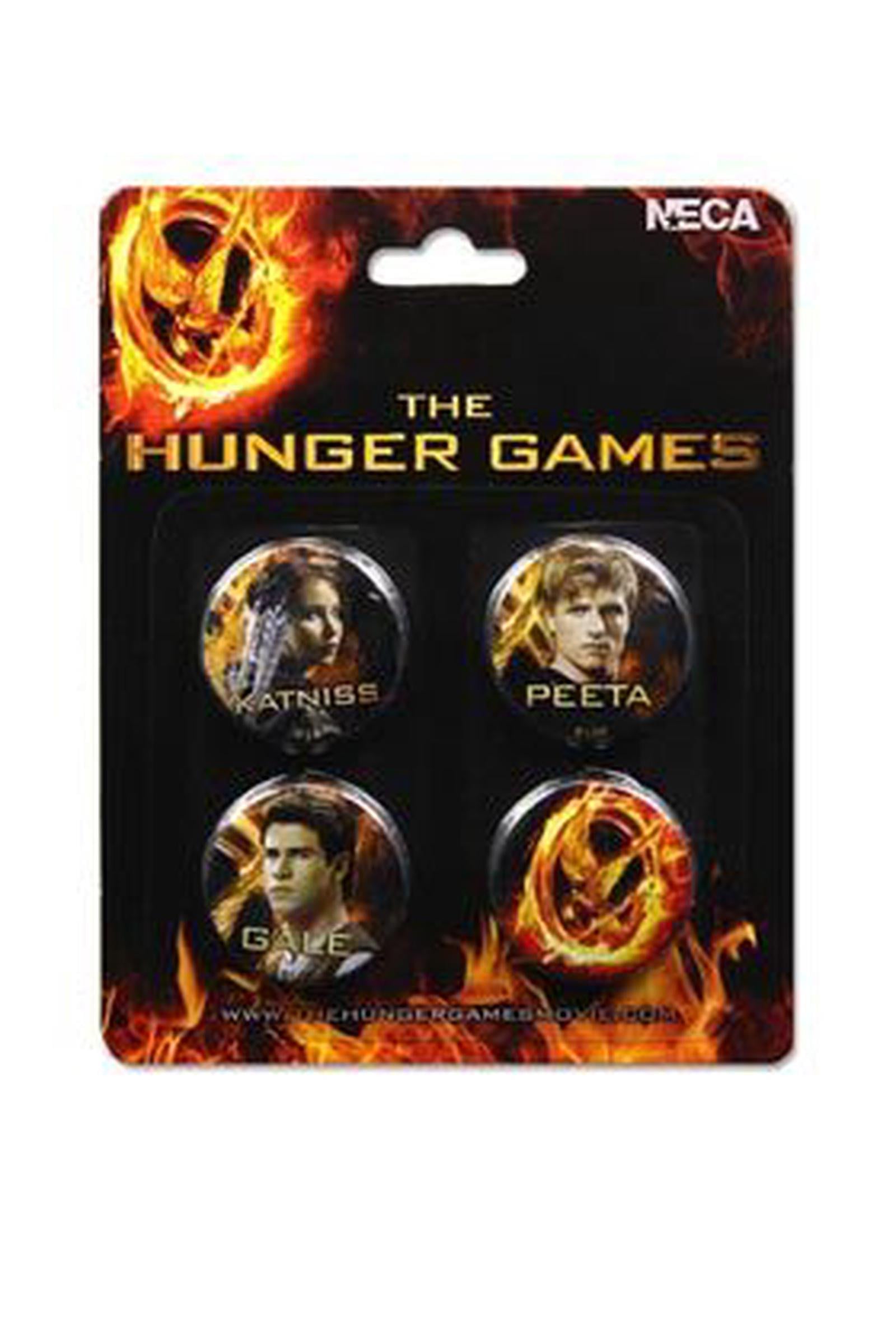 Huger Games Pin Buy The Hunger Games - Pin Set of 4 Cast - MyDeal Australia
