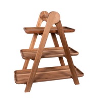 Wood Amaze Graze Serving Ladder, 3 Tier - 48x20x48cm