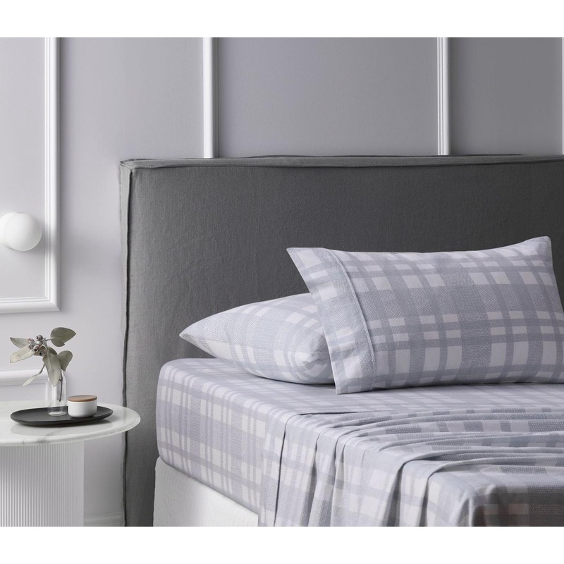 Buy Woven Cotton Flannelette Sheet Set King Single MyDeal