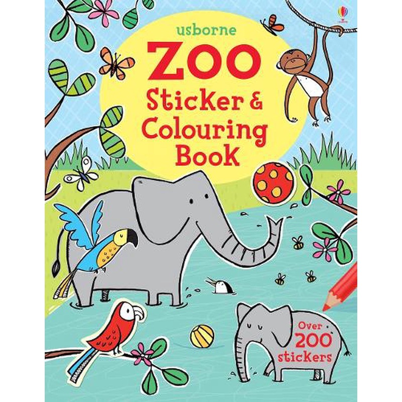 Buy Zoo Sticker and Colouring Book MyDeal