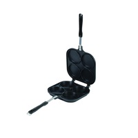 Pearl Life Non-stick Obanyaki Imagawayaki Maker Large Format Ware 4 Holes Pan