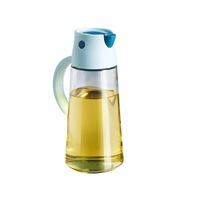 Robo Hoke Auto Lid Oil Bottle Seasoning Sauce Container 650ml- Blue