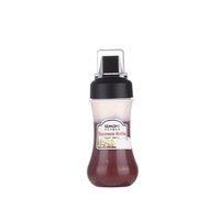Robo Semon Squeeze Sauce Bottle Ketchup Spice Storage Container 350ml-Black