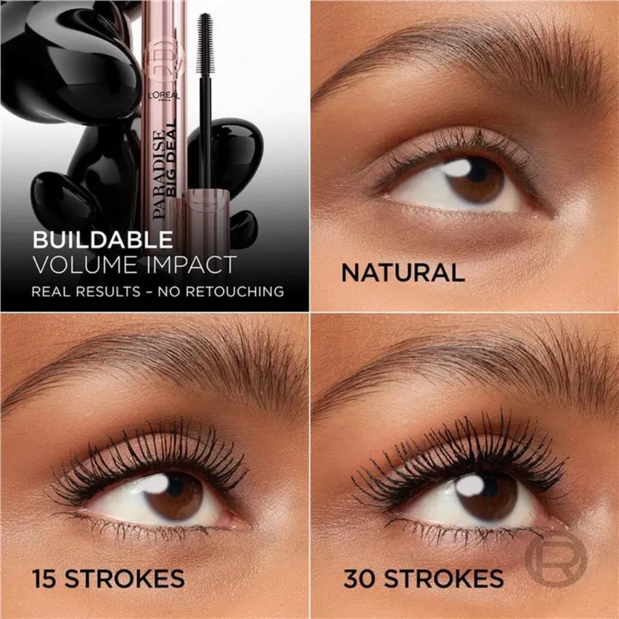 2 x L'Oreal Paris Lash Paradise Big Deal Mascara 9.9mL - Black