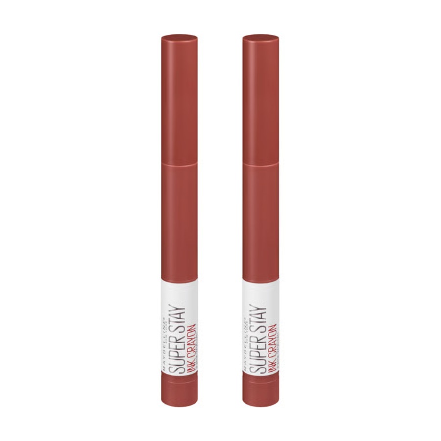 2 x Maybelline SuperStay Ink Crayon Lipstick 1.2g - 110 Rise To The Top