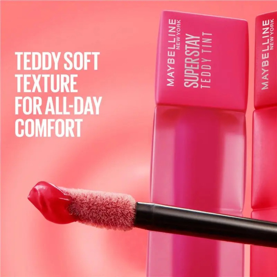 2 x Maybelline Superstay Teddy Tint Lipstick 5mL - 80 Keep It Cosy