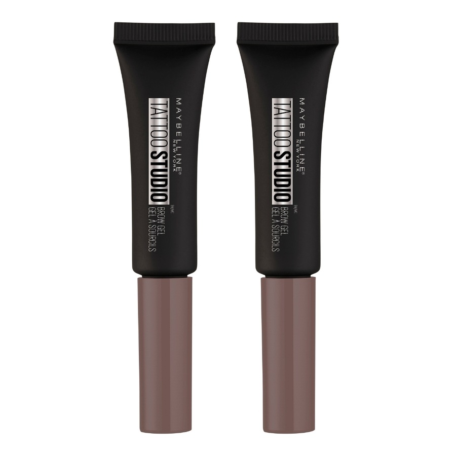 2 x Maybelline Tattoo Studio Waterproof Brow Gel 6.8mL - 257 Medium Brown