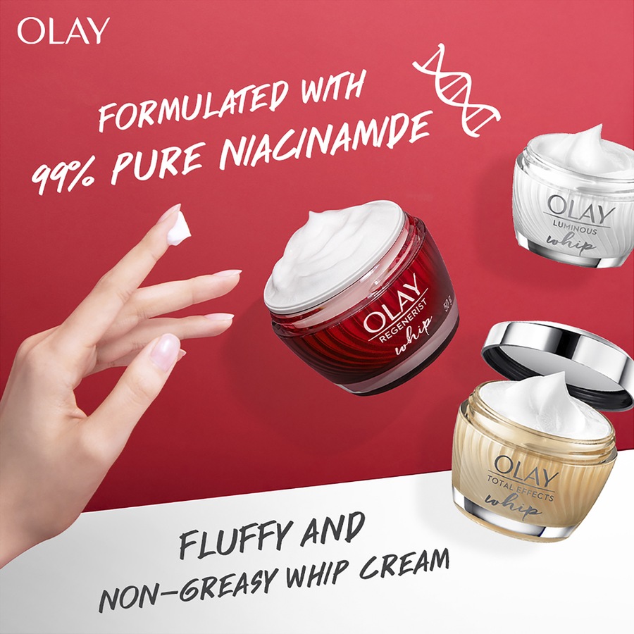 2 x Olay Luminous Whip Moisturiser 50g