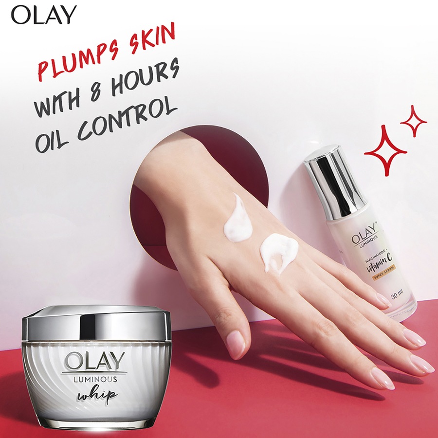 2 x Olay Luminous Whip Moisturiser 50g