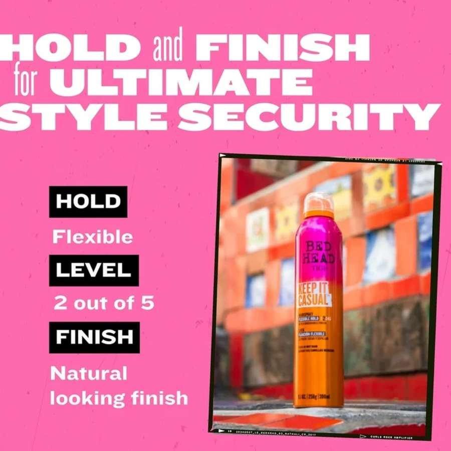 2 x TIGI Bed Head Keep It Casual Flexible Hold Hairspray 300mL