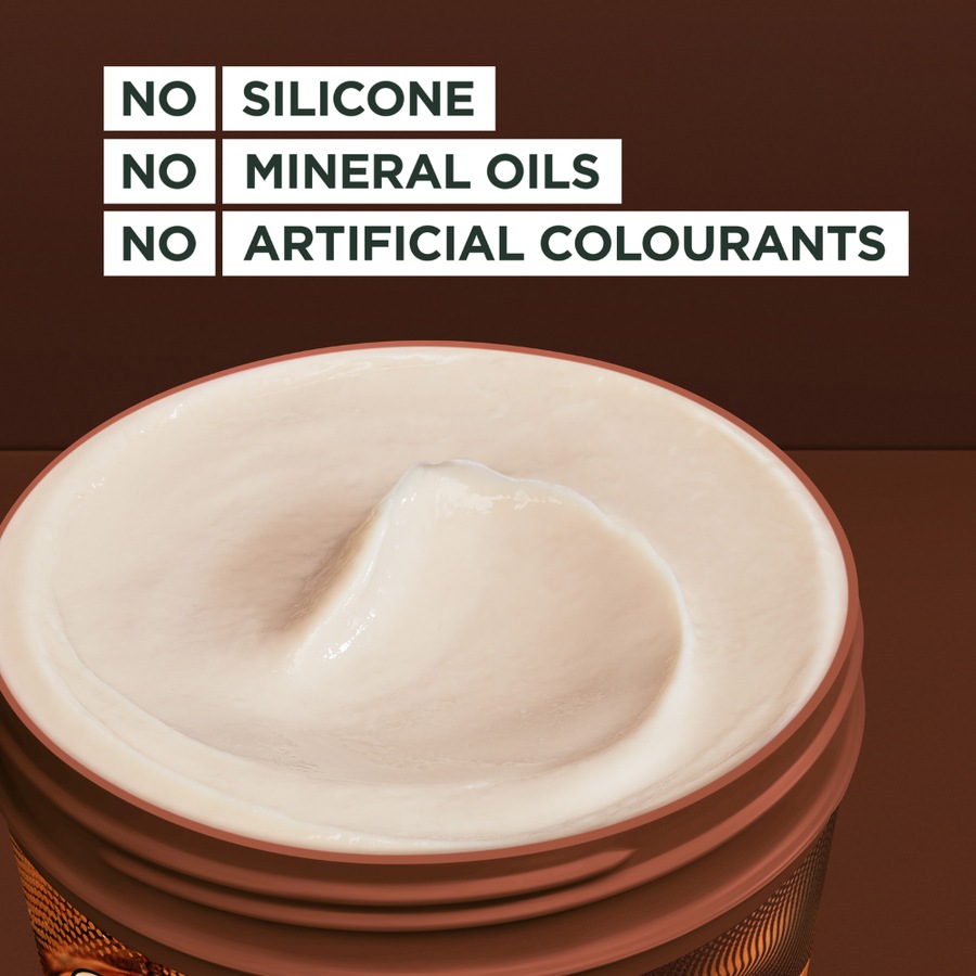 3 x Garnier Fructis Hair Food Hair Mask 390mL - Smoothing Macadamia