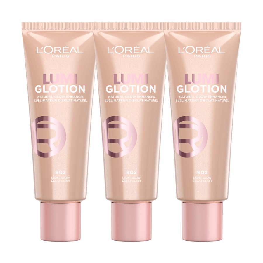 3 x L'Oreal Paris Lumi Glotion Natural Glow Enhancer 40mL - 902 Light Glow