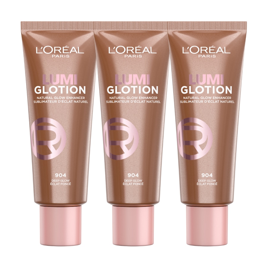 3 x L'Oreal Paris Lumi Glotion Natural Glow Enhancer 40mL - 904 Deep Glow