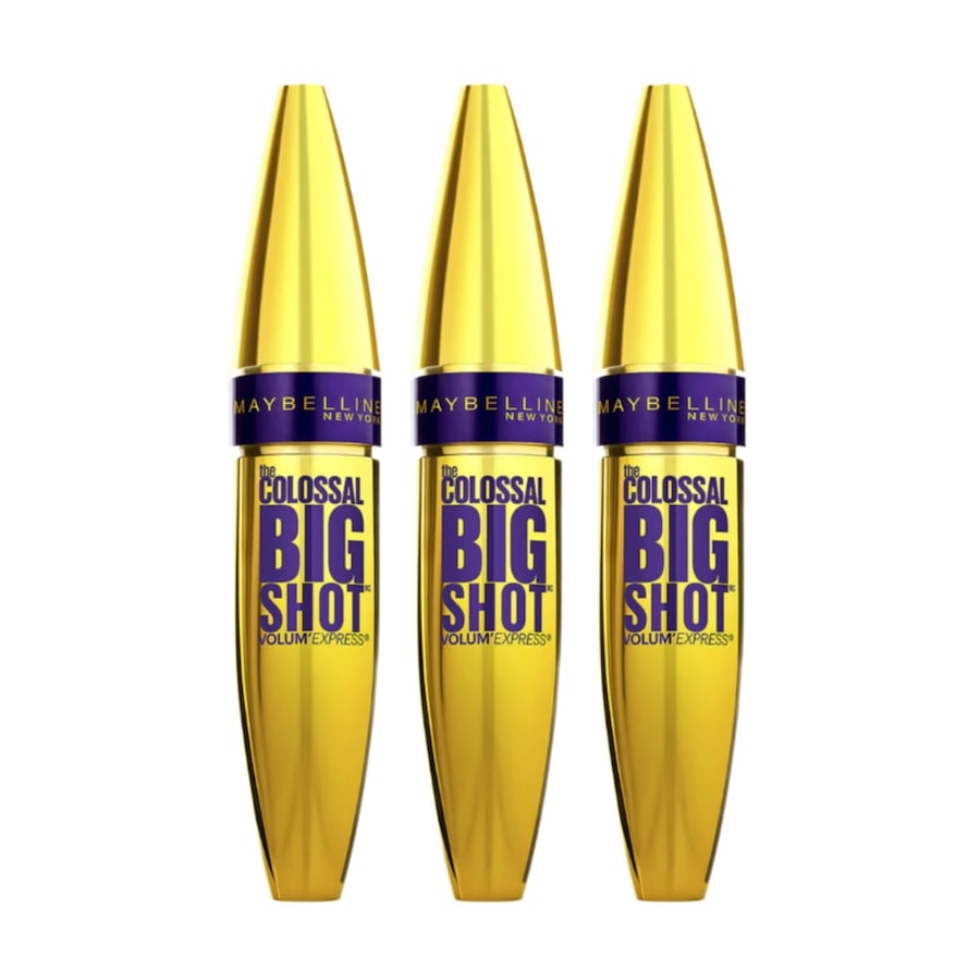 3 x Maybelline Colossal Big Shot Volum' Express Mascara 9.7mL - 223 Blackest Black