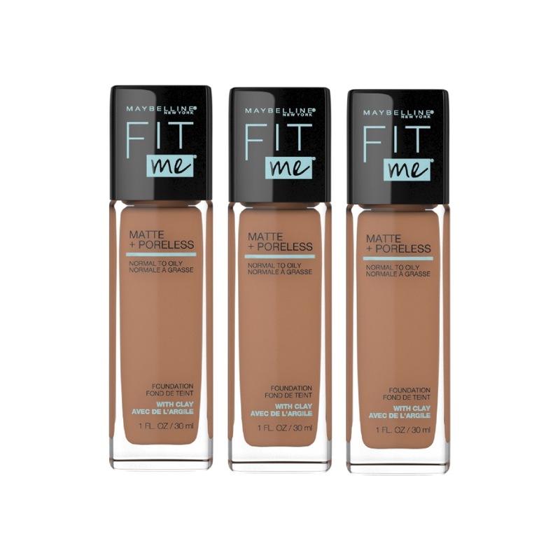 Buy 3 X Maybelline Fit Me Matte And Poreless Mattifying Liquid Foundation 30ml 338 Spicy Brown 1618