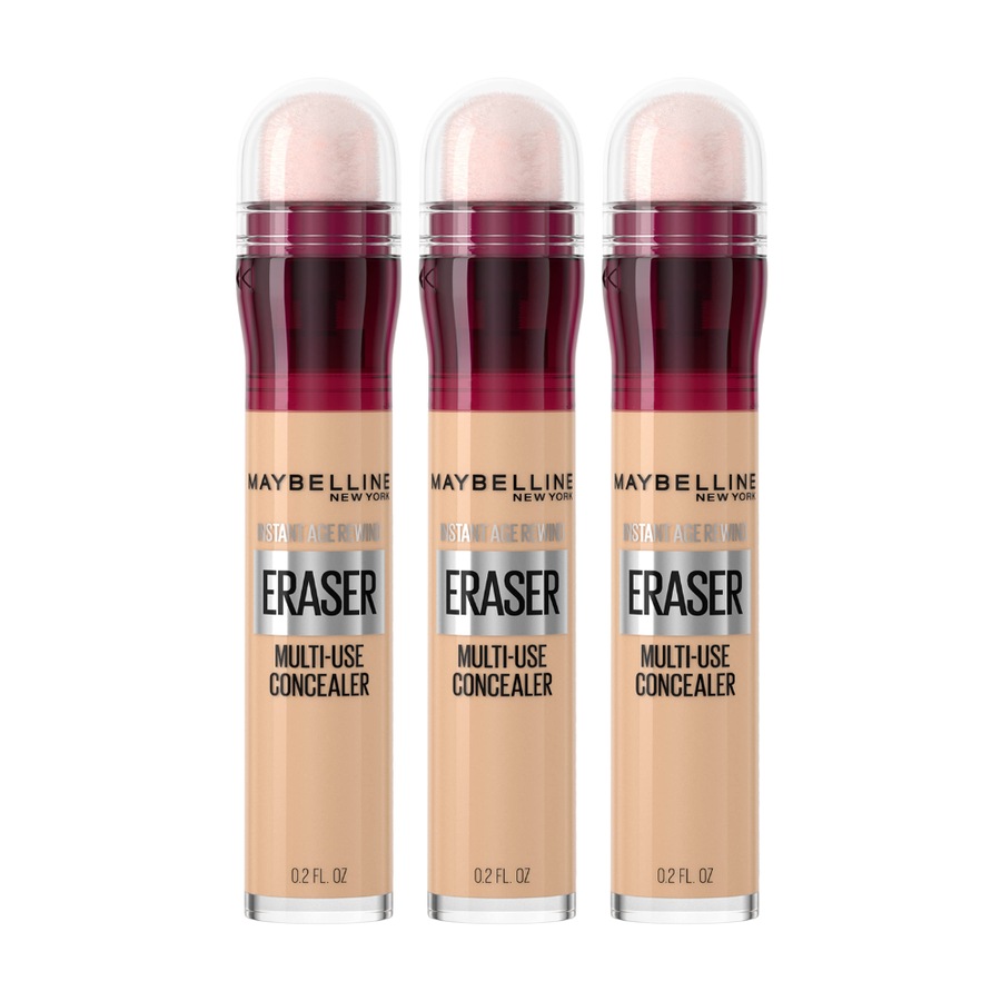 3 x Maybelline Instant Age Rewind Eraser Multi-Use Concealer 6mL - 120 Light