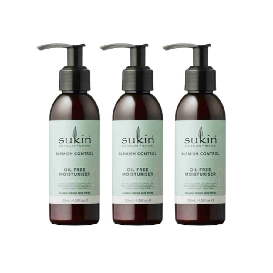 3 x Sukin Blemish Control Oil Free Moisturiser 125mL