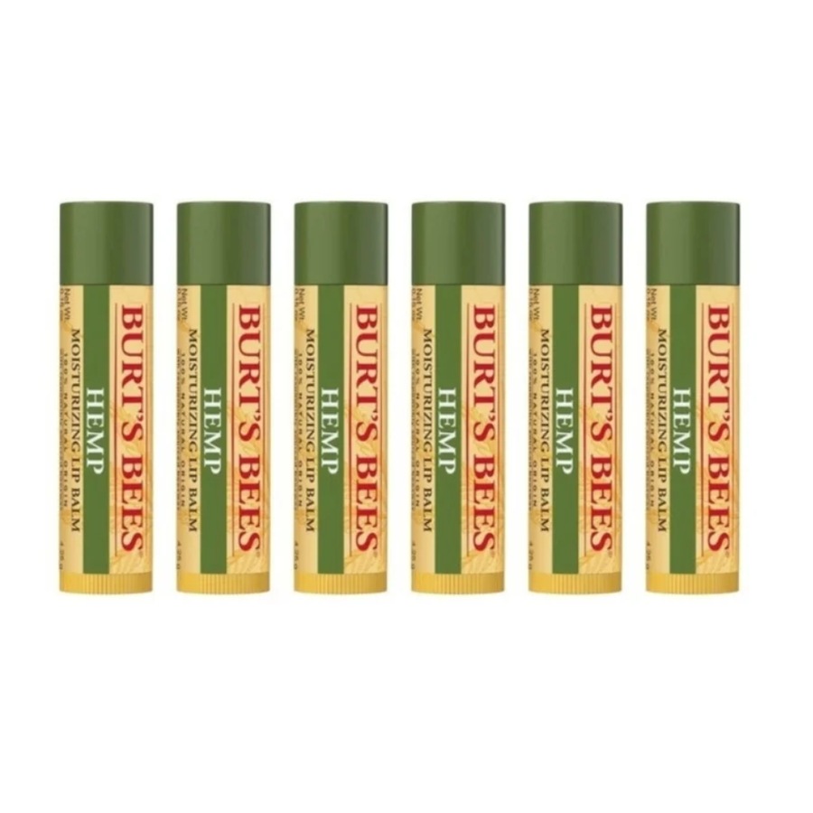 6 x Burt's Bees Hemp Lip Balm 4.25g