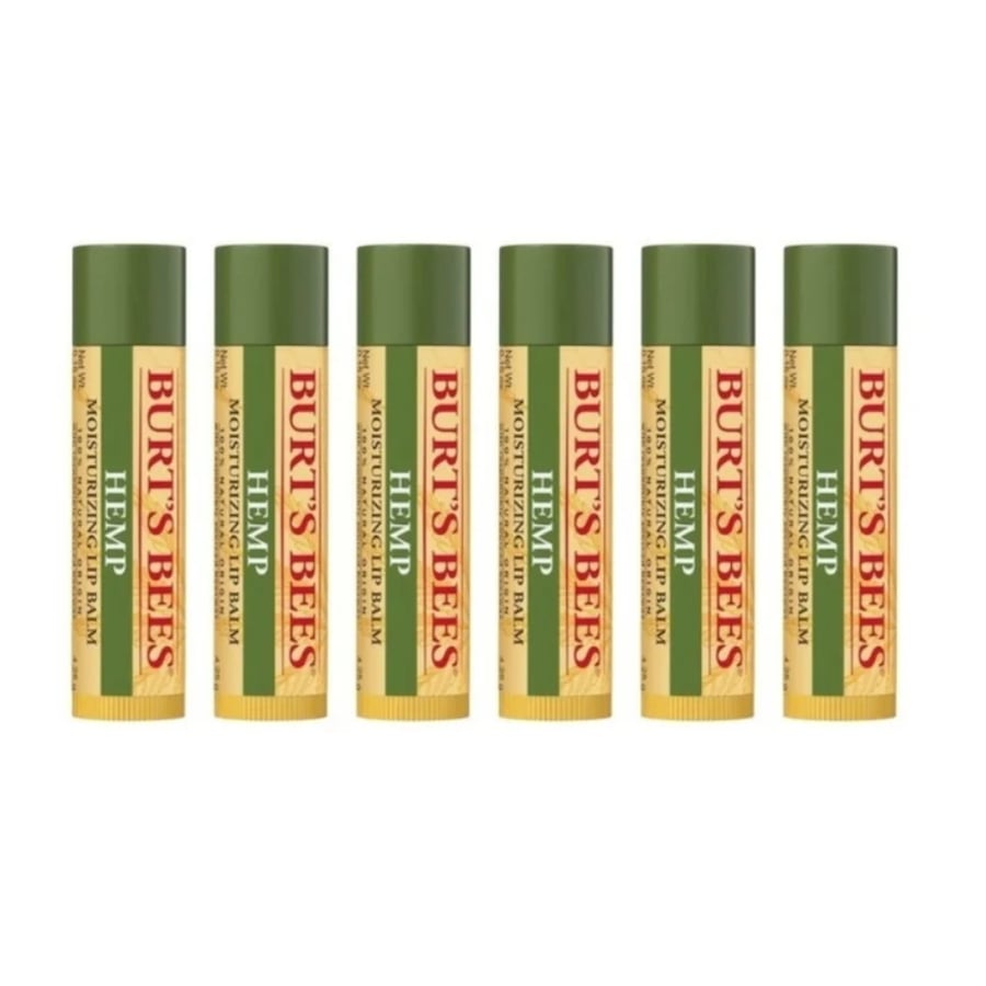 6 x Burt's Bees Hemp Lip Balm 4.25g