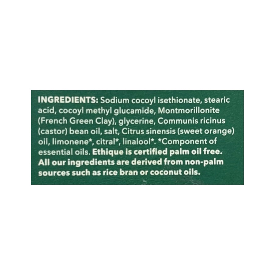 6 x Ethique Solid Face Cleanser Bar Deep Green 100g