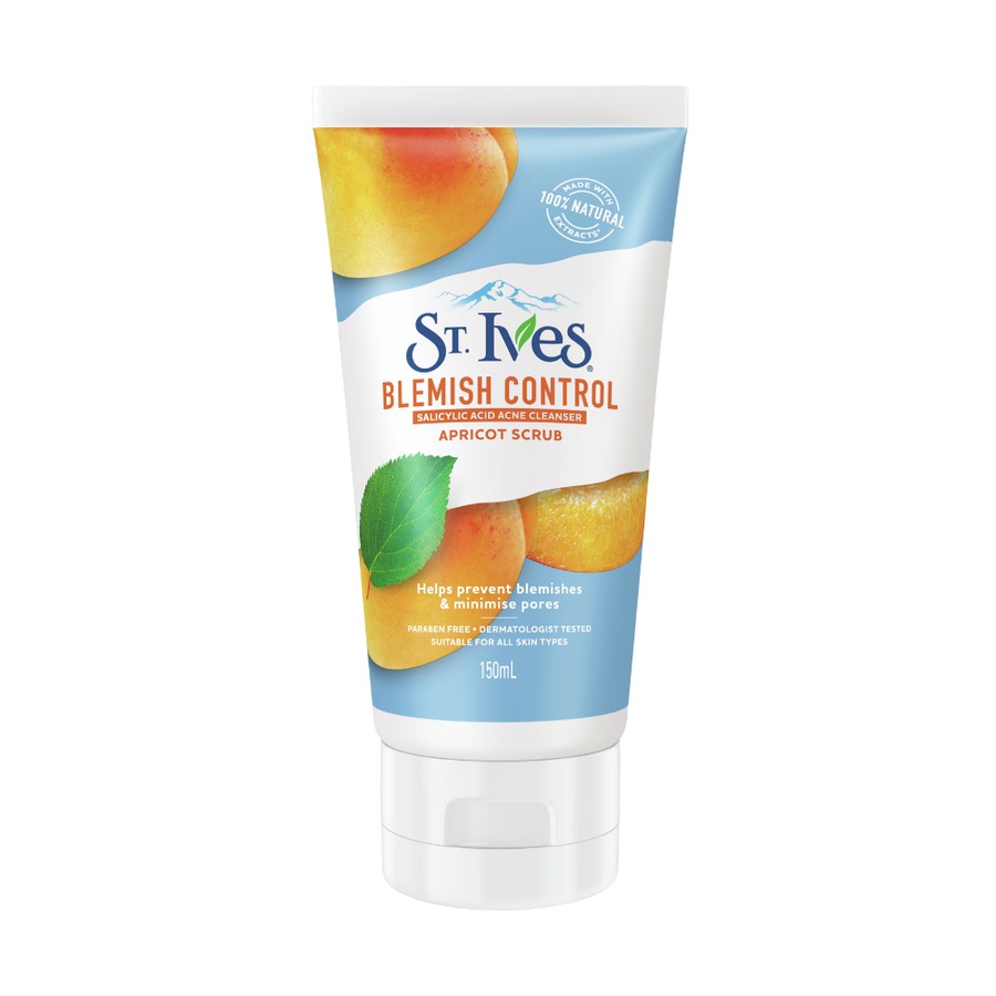 6 x St Ives Apricot Blemish Control Scrub with Salicylic Acid 150mL